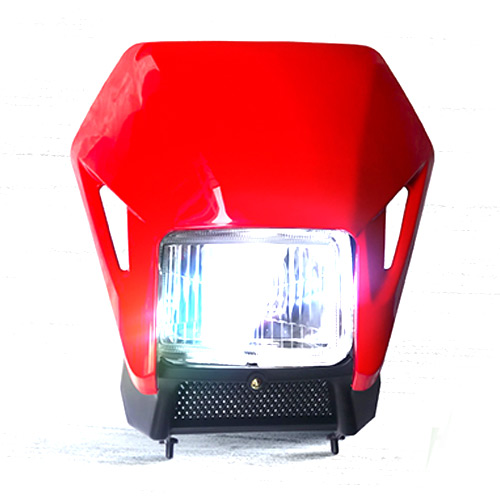 MASCARA C/FARO DELANT XR250 - ROJO