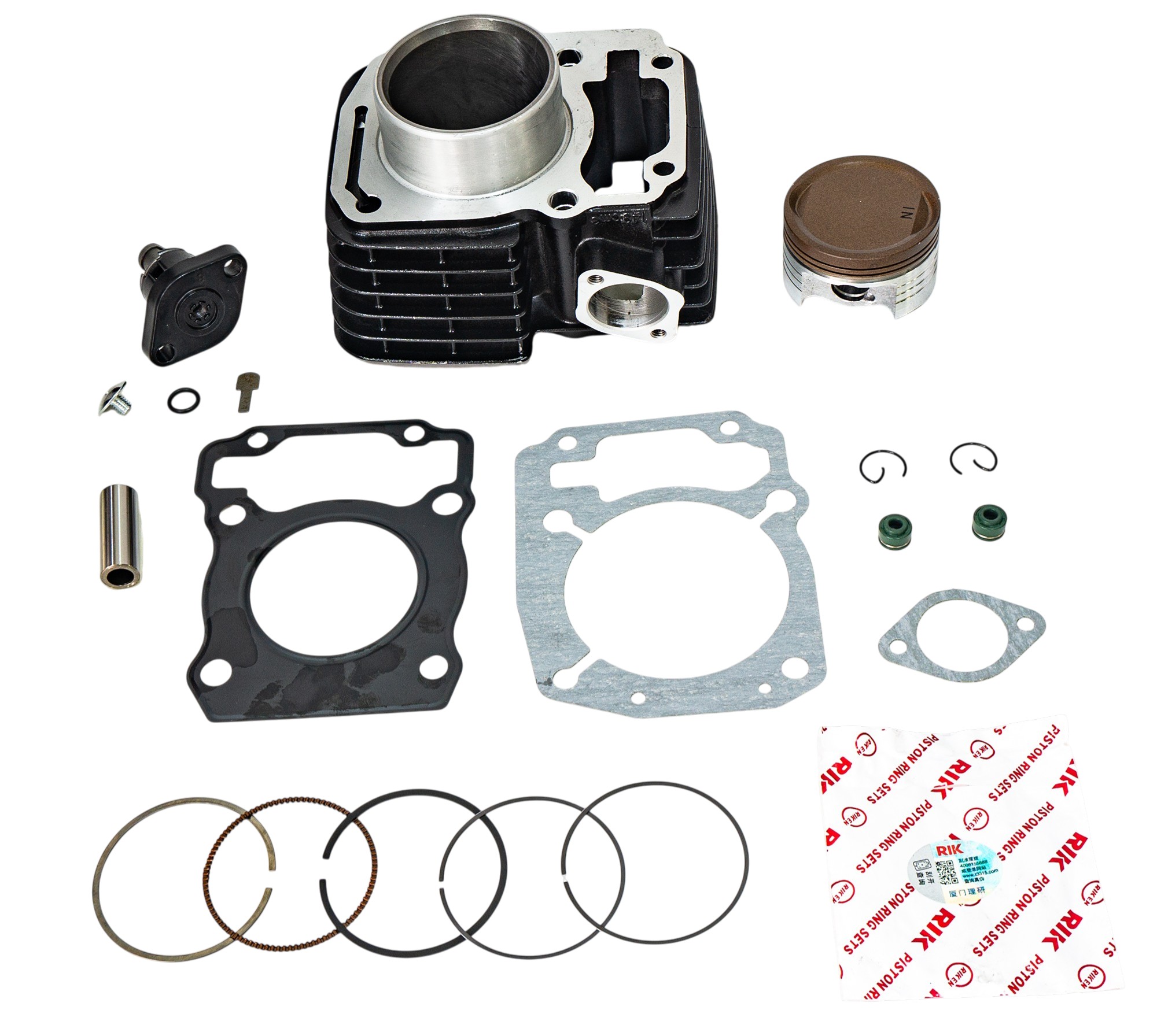 CILINDRO CBF150 57.3MM(NEGRO) C/P 14MM (PISTON NY ORIGINAL)