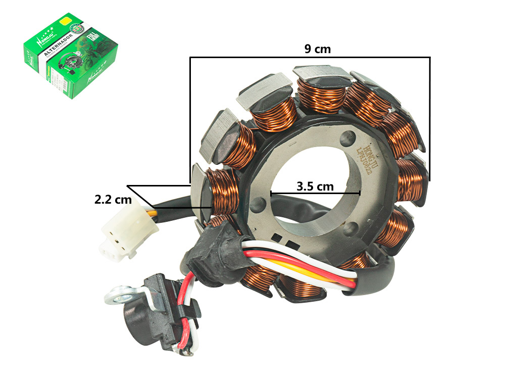 ALTERNADOR CRYPTON 115 MODERNA 12P-3H (D:92MM-H:32MM-A:24.5) 