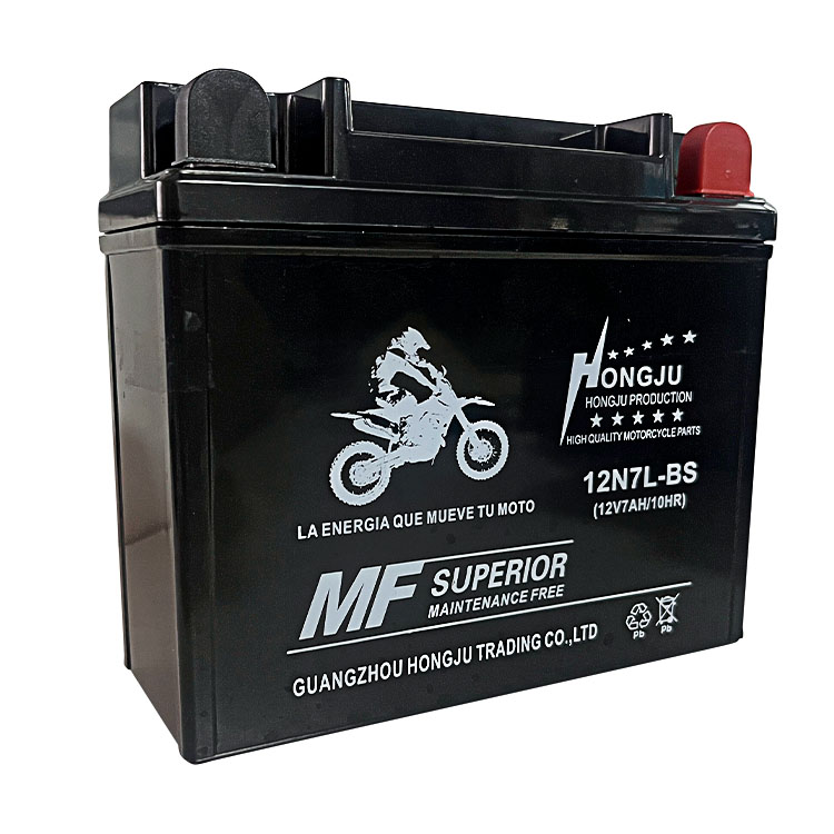 BATERIA SECA NEGRA 12N7A-BS (12N7L-BS)