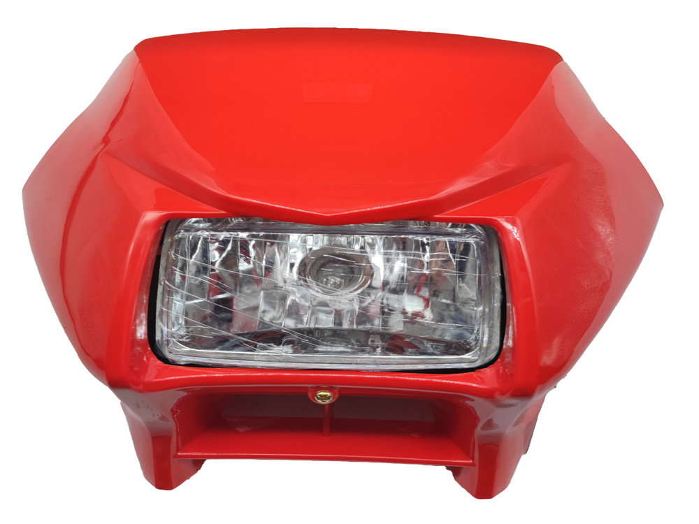 MASCARA C/FARO DELANT BROSS - ROJO