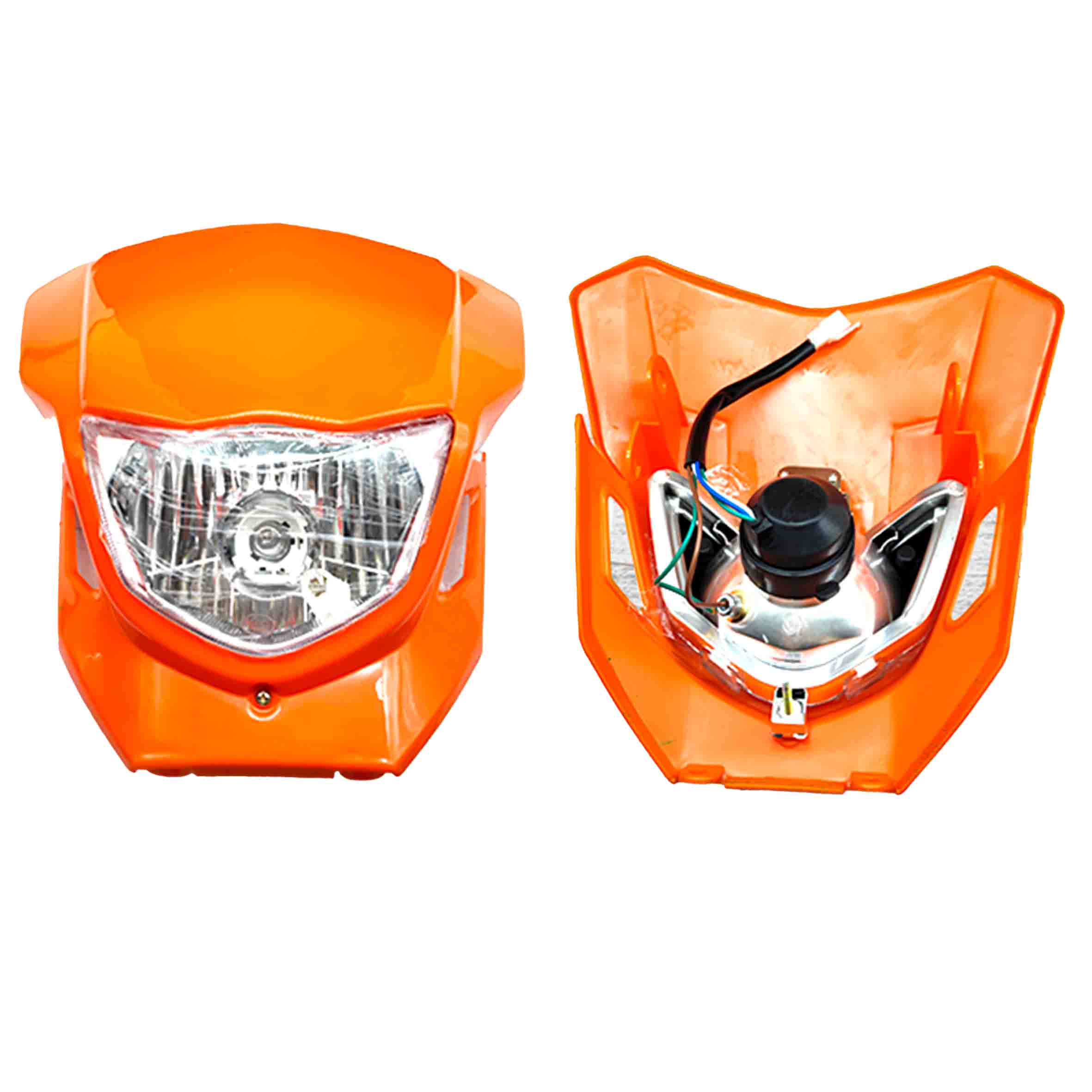 MASCARA C/FARO DELANT TORQUE250 - NARANJA