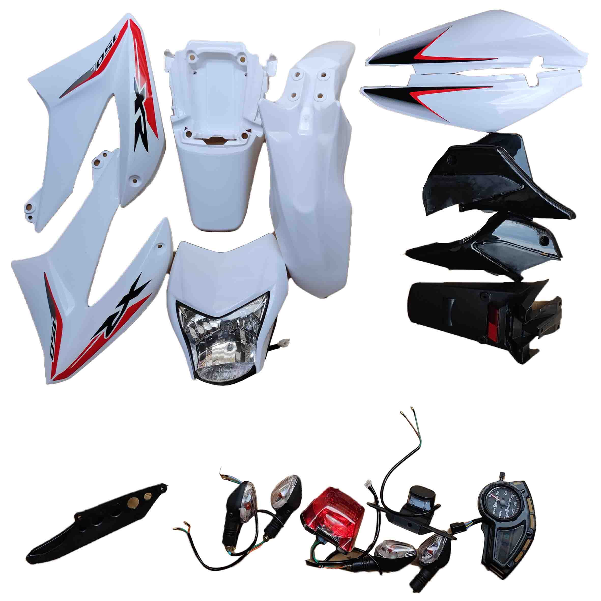 KIT PLASTICO (18 PZAS) BLANCO XR150