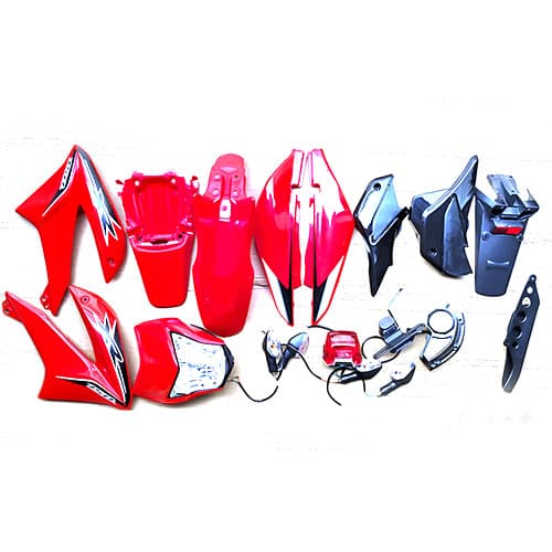 KIT PLASTICO C/TABLERO XR150 ROJO