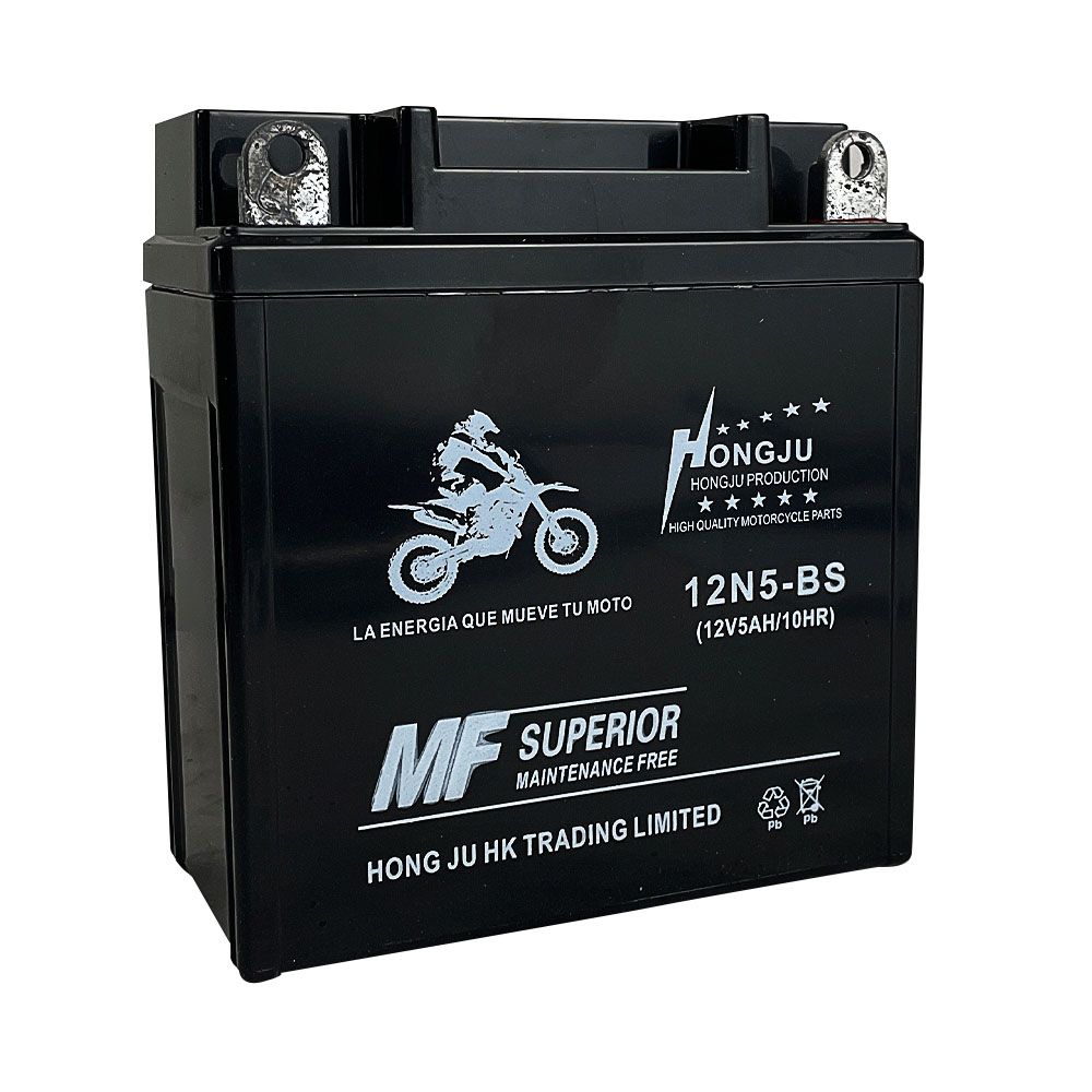 BATERIA SECA NEGRA 12N5-BS (12N5L-BS)