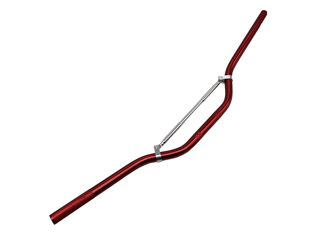 TIMON DE ALUMINIO CON BARRA ROJO UNIVERSAL