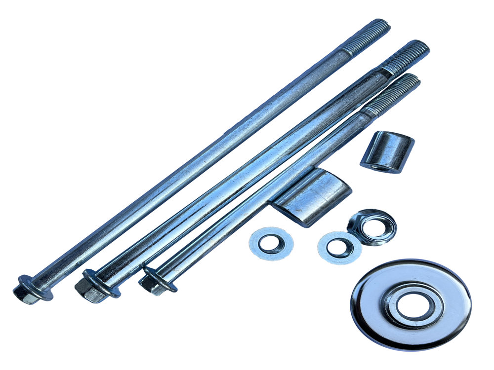 KIT DE EJES (DEL/POST/TRAPECIO) CG125