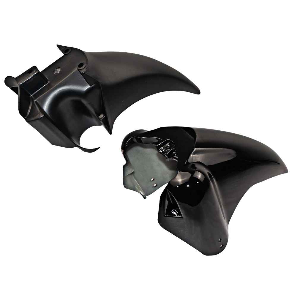 TAPABARRO 2 PZAS WAVE STEEL - NEGRO