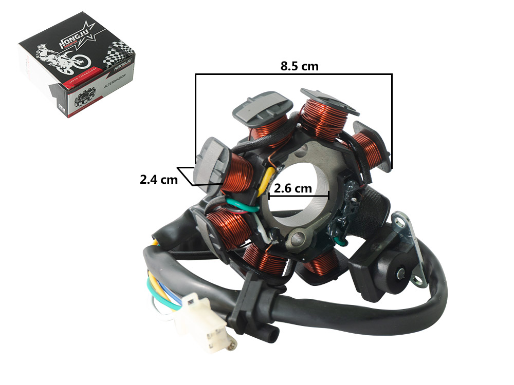ALTERNADOR GY6 8 POLOS 