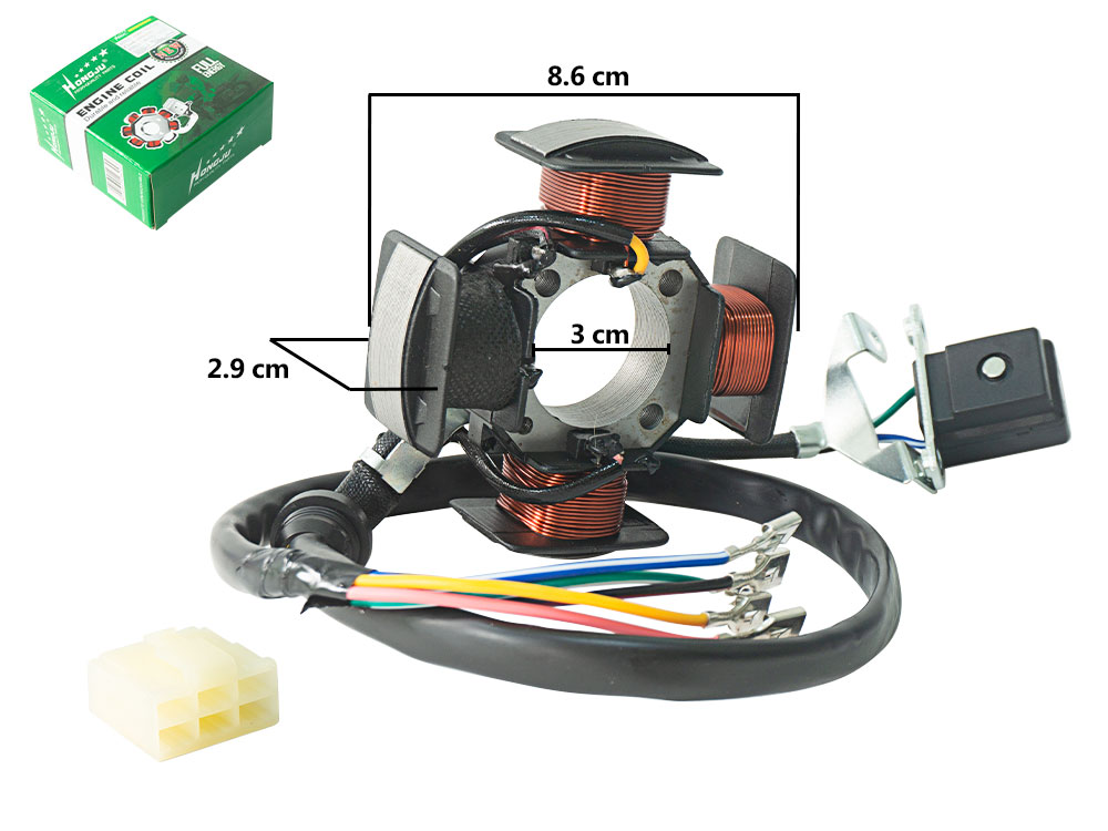 ALTERNADOR CGL 4P-3H (D:88.5-H:32MM-A:35.5). CHINA 