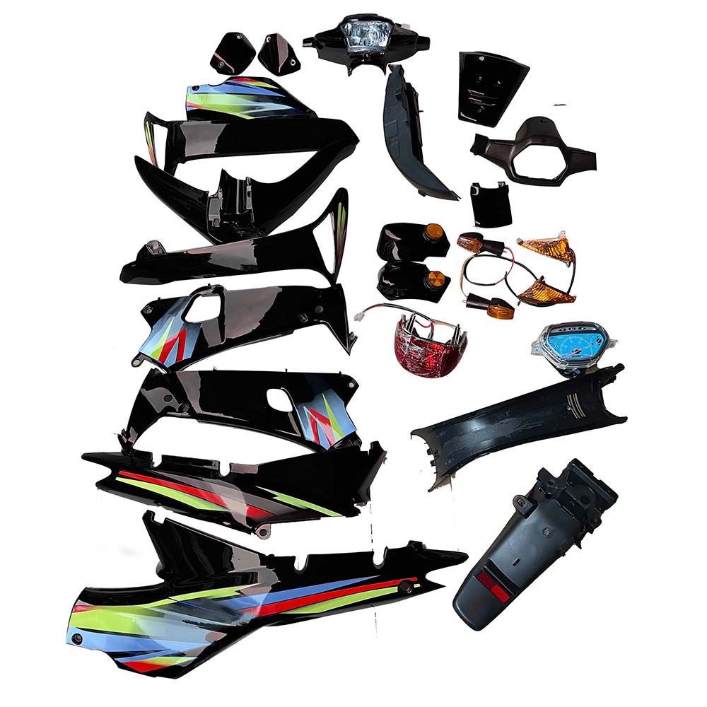 KIT PLASTICO CON FARO NEGRO DISCO WAVE-100