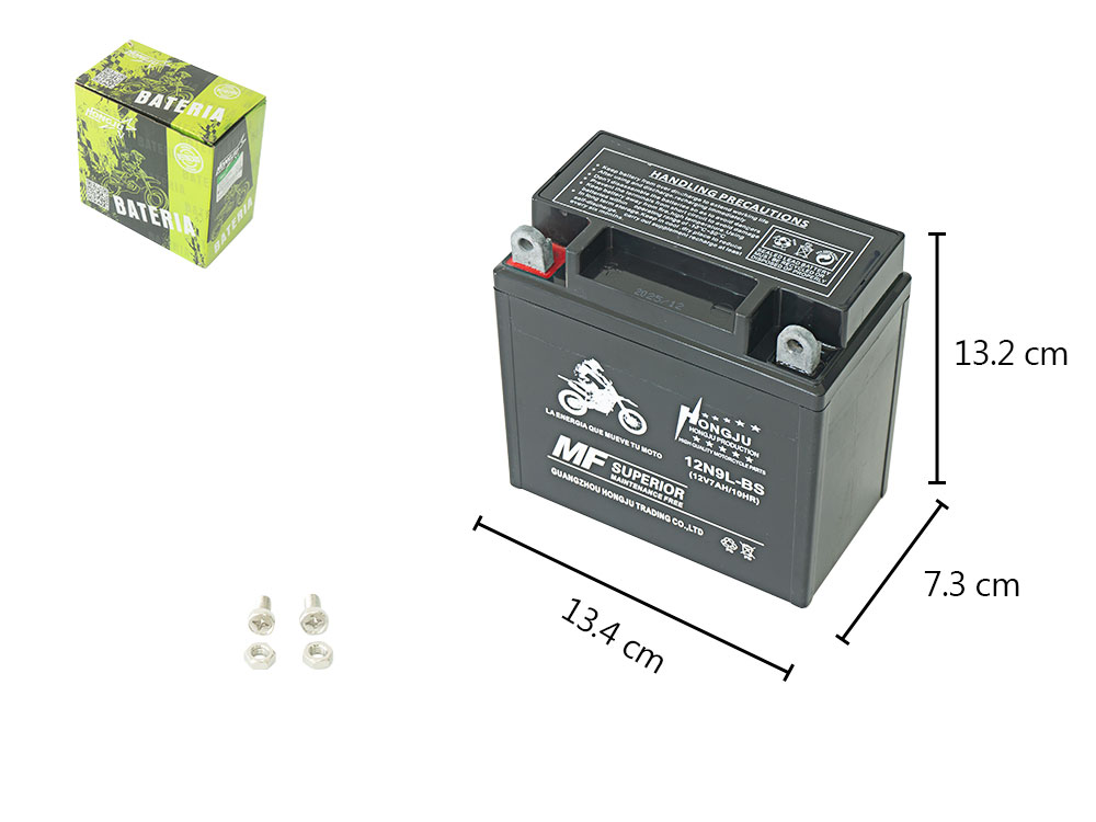 BATERIA SECA NEGRA 12N9-4B