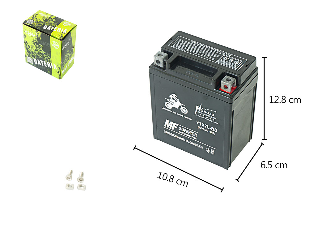 BATERIA SECA NEGRA YTX7L-BS