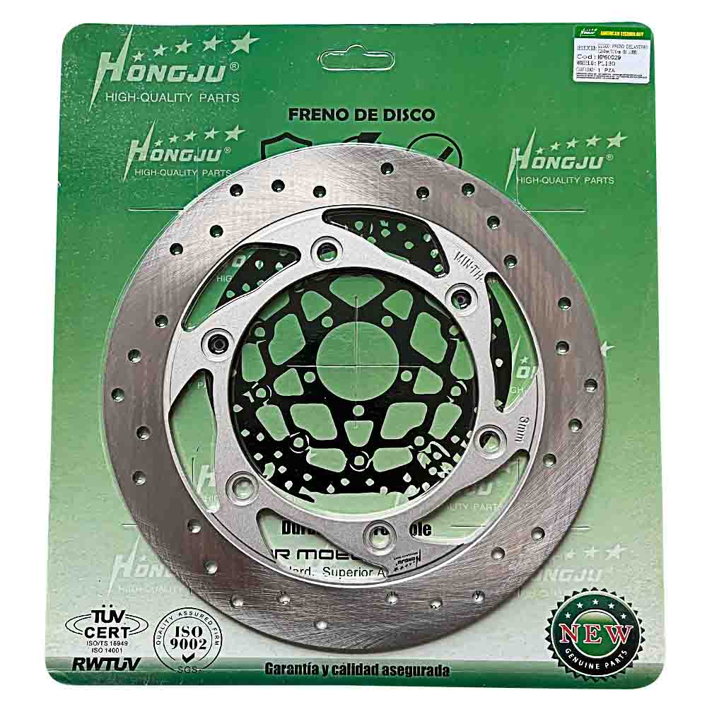 DISCO FRENO DELANTERO PL180 (260MM/130MM 6H 10MM)