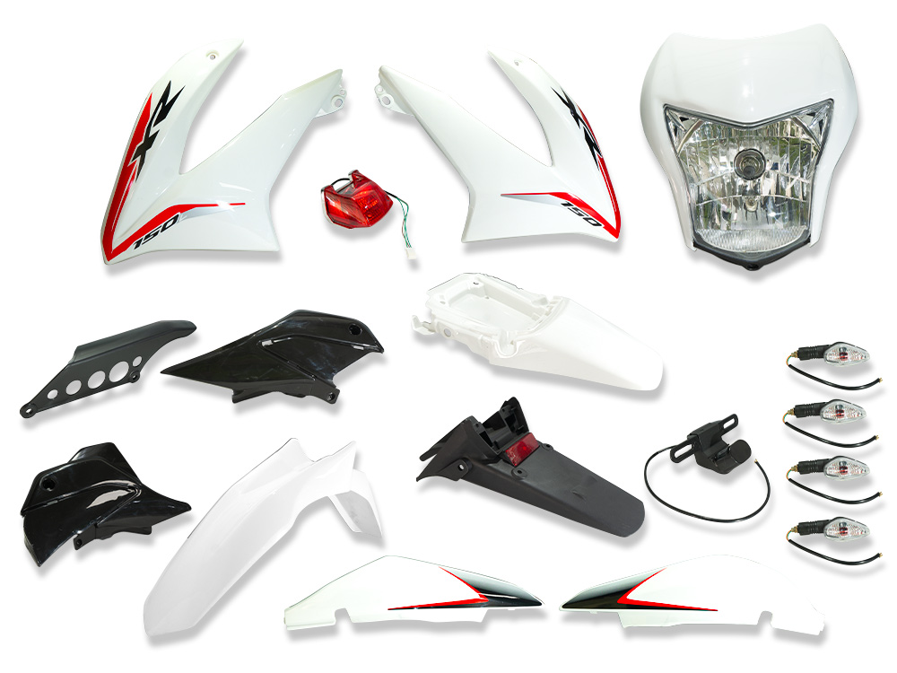 KIT PLASTICO BLANCO (SIN TABLERO) XR150