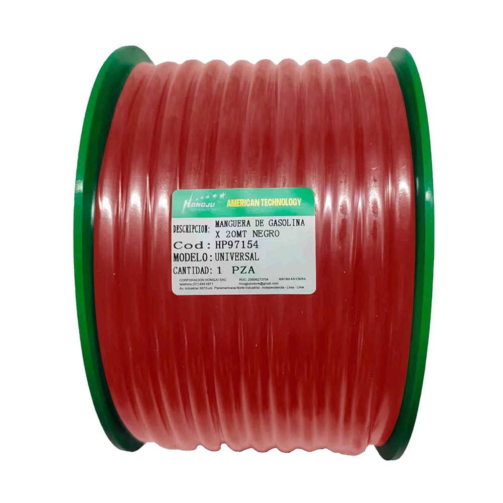 MANGUERA GASOLINA X 20MT ROJO UNIVERSAL