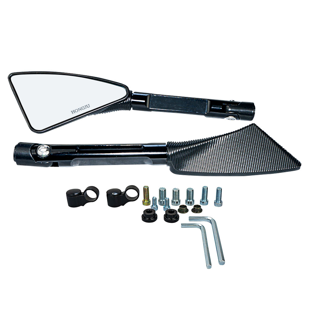 ESPEJO BRAZO LARGO NEGRO