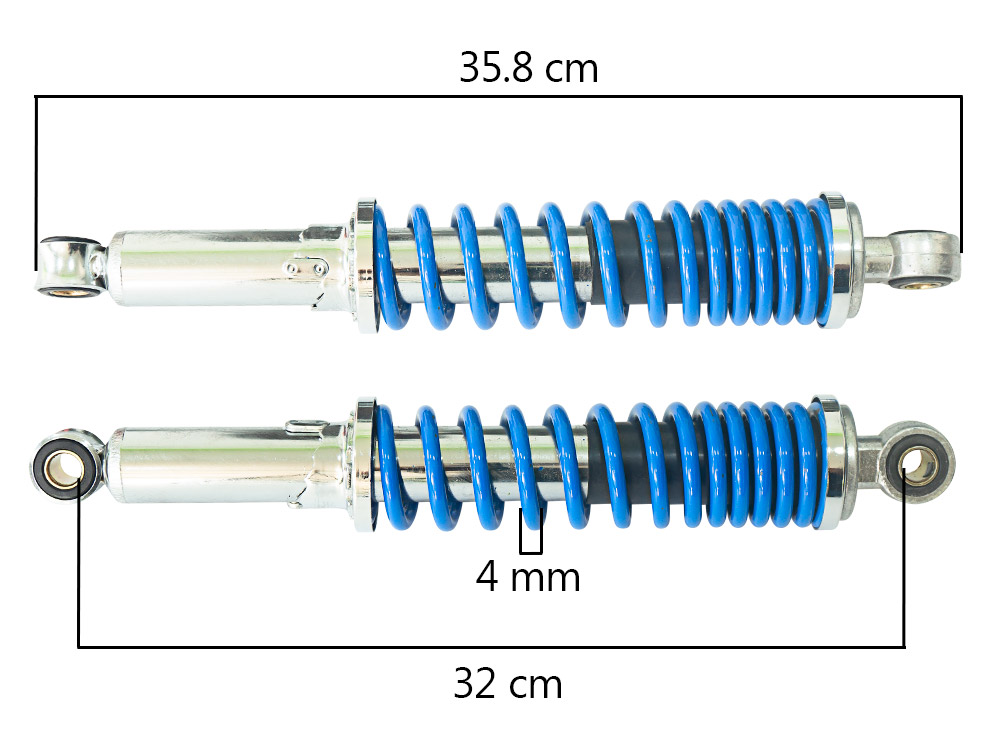 AMORTIGUADOR 330MM CB125/MTK  AZUL