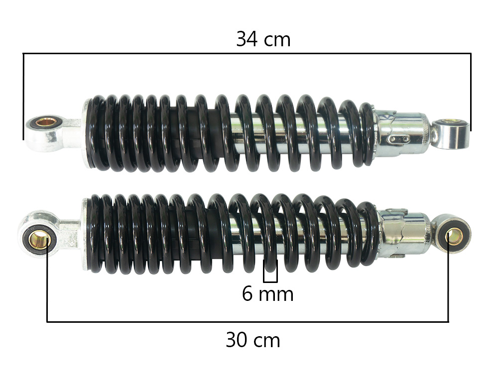 AMORTIGUADOR 310MM MTK/WX ANTIGUA NEGRO 