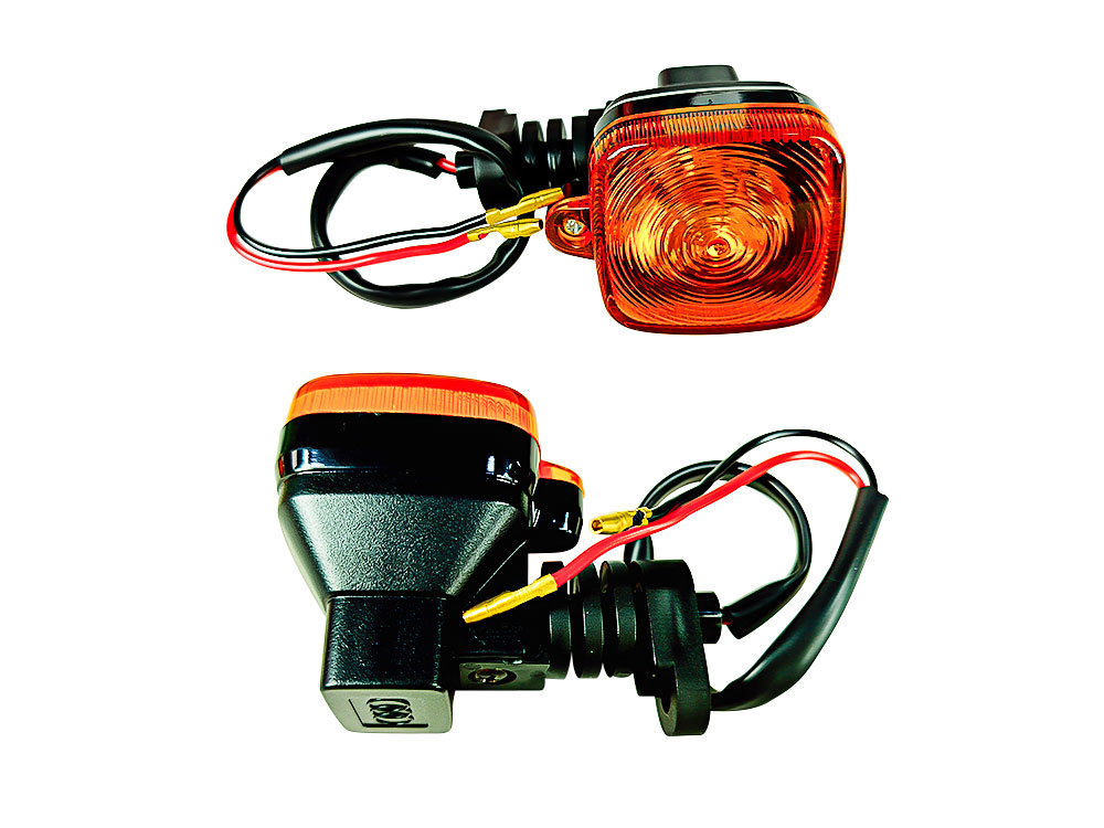 FARO DIRECCIONAL UNIVERSAL AMBAR MINI CUADRADO