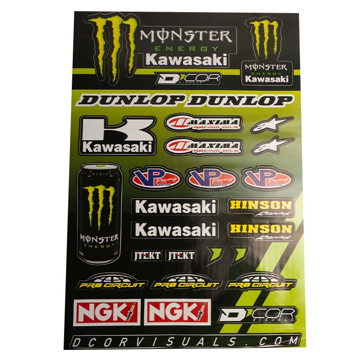 STIKER PARA MOTO MONST. / DUNLOP