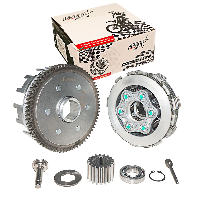 CREMALLERA COMPLETA 6/6 73T PIN GRUESO RODAJE GRANDE 16003 / PIÑON LLORON 18T CG150