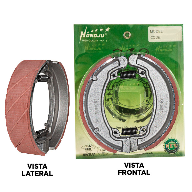 ZAPATA FRENO COMPAT GL125 ROJO