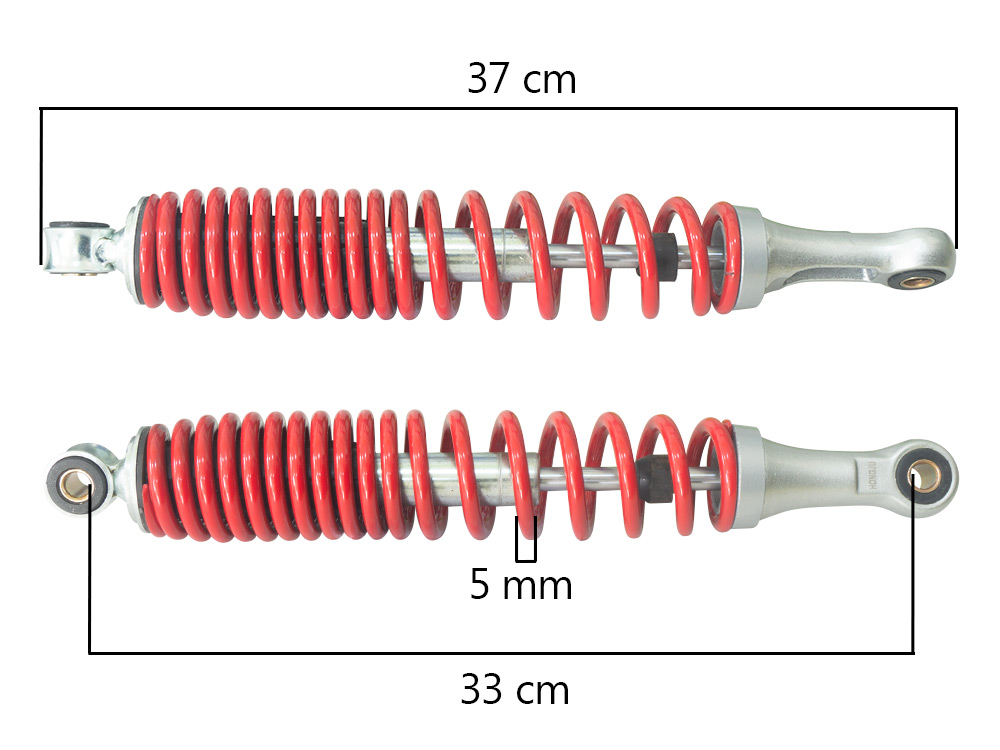 AMORTIGUADOR WAVE110S ROJO 