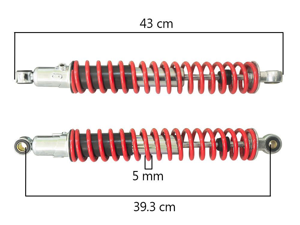 AMORTIGUADOR XL185/XL ROJO 
