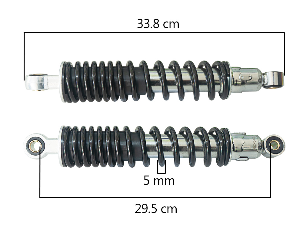 AMORTIGUADOR GL/MTK-ZS NEGRO 