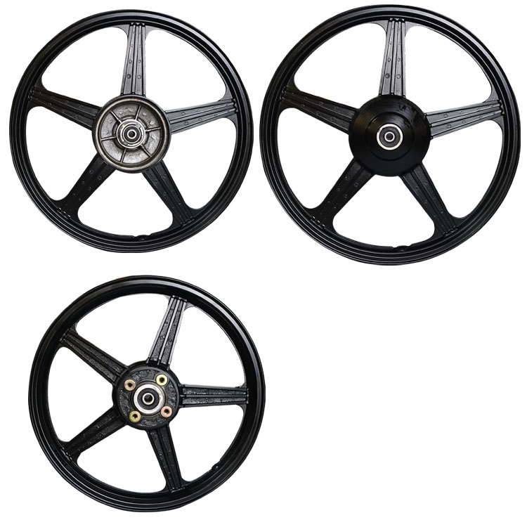 JUEGO DE AROS BUJES DE FIERRO NEGRO