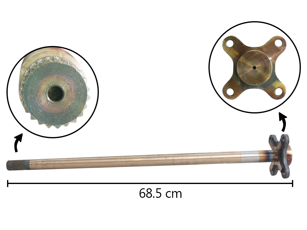 EJE CORONA DERECHO 65.5CM 180 4P