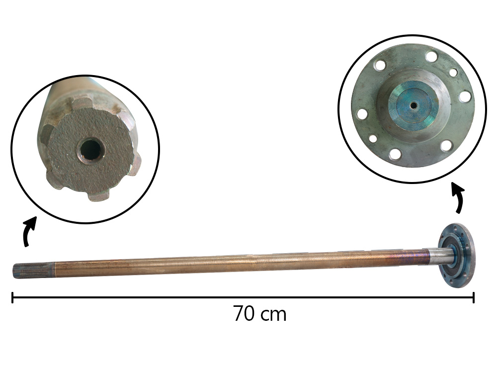 EJE CORONA DERECHO 67.5CM 220 5P HID