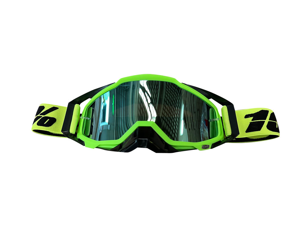 LENTES MICA ESPEJO DE MOTOCICLISTA UNIVERSAL VERDE