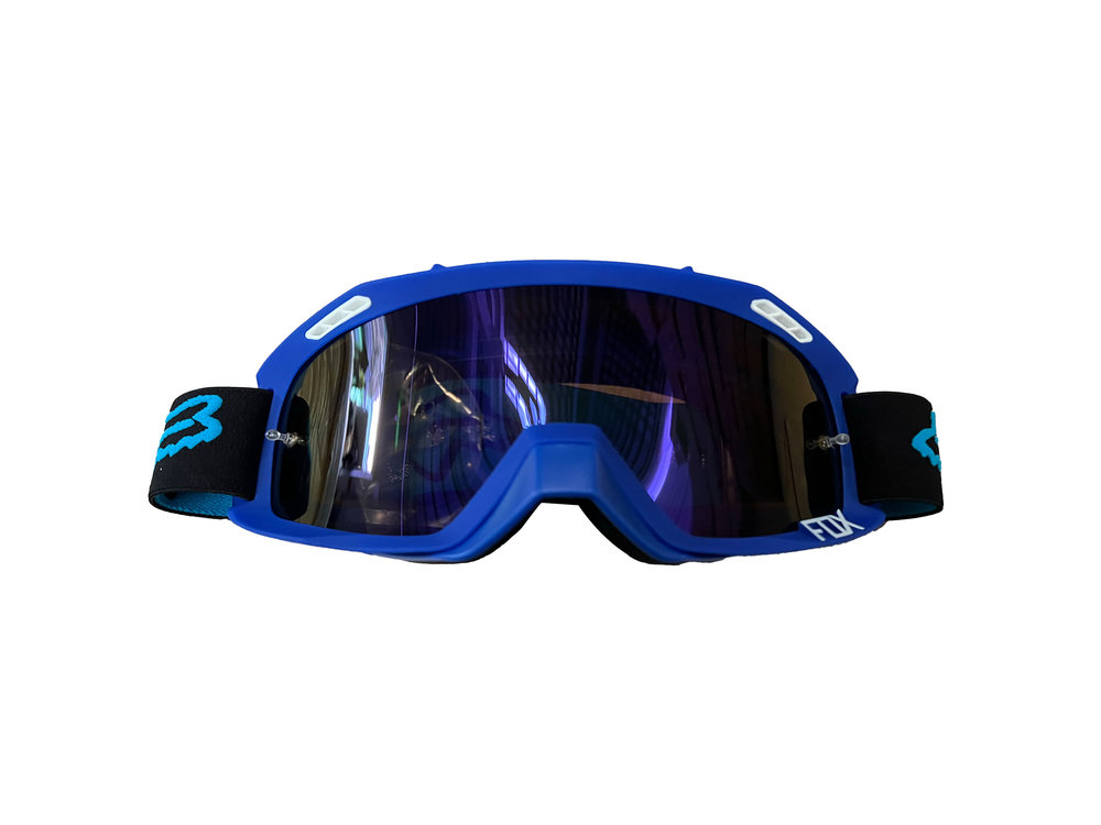 LENTES MICA ESPEJO DE MOTOCICLISTA UNIVERSAL AZUL