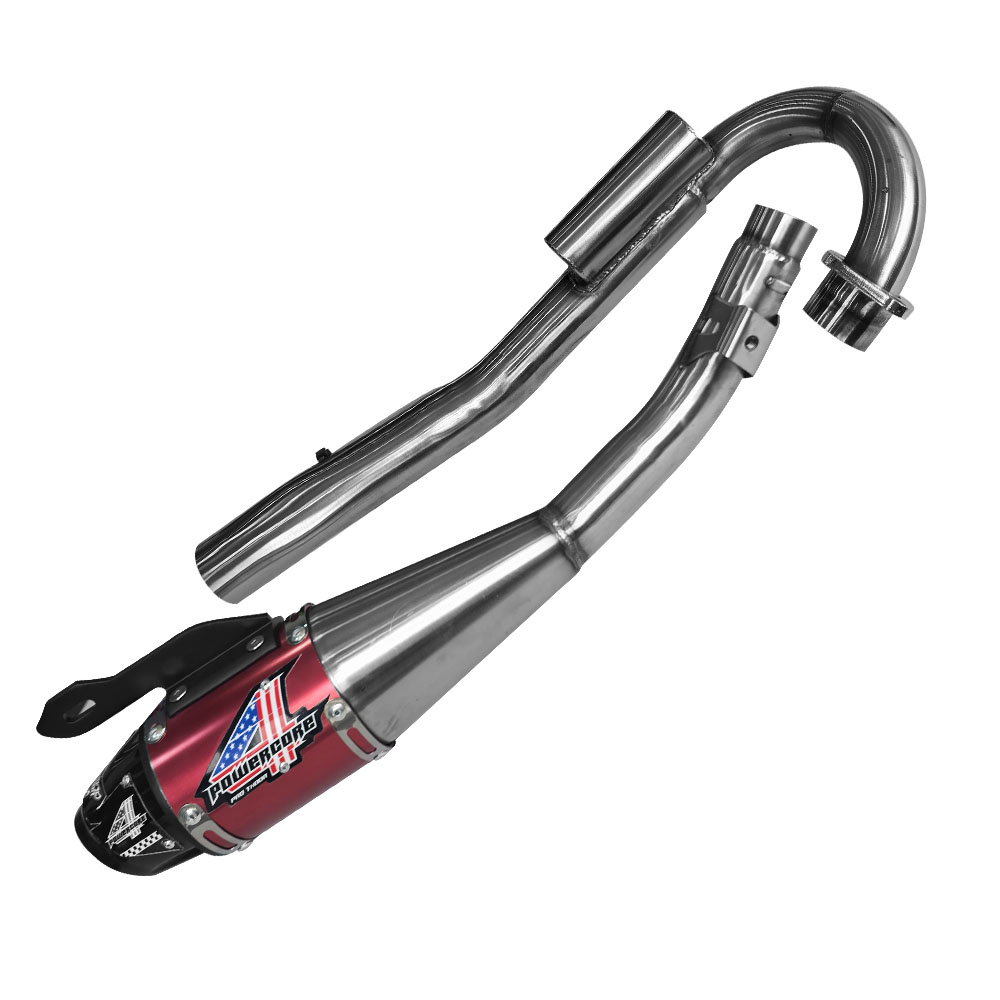 TUBO DE ESCAPE VERSION 4 CRF230 ROJO