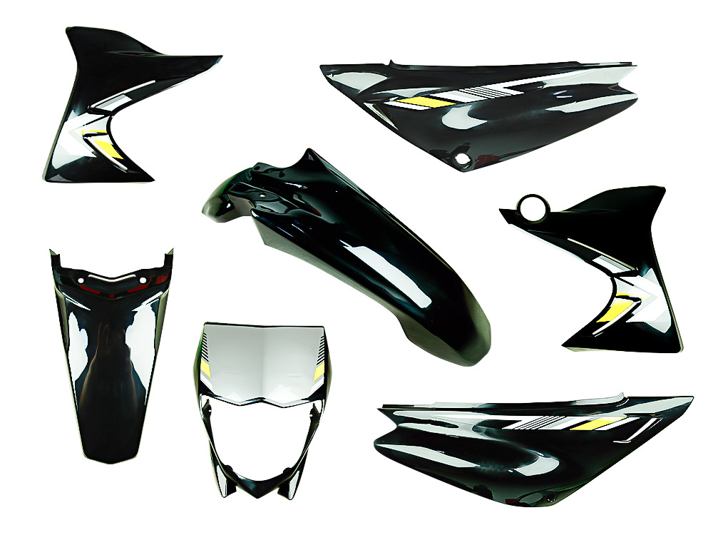 KIT PLASTICO XTZ125 -2024 NEGRO