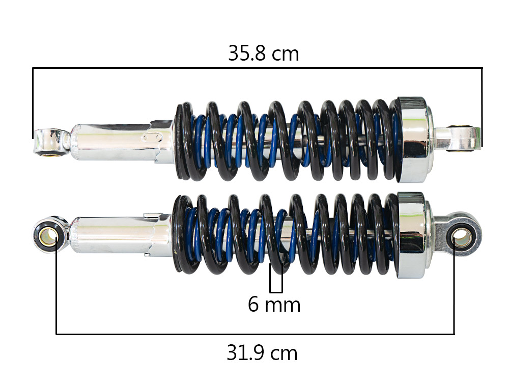 AMORTIGUADOR POST REF DOBLE RESORTE MTK AZUL