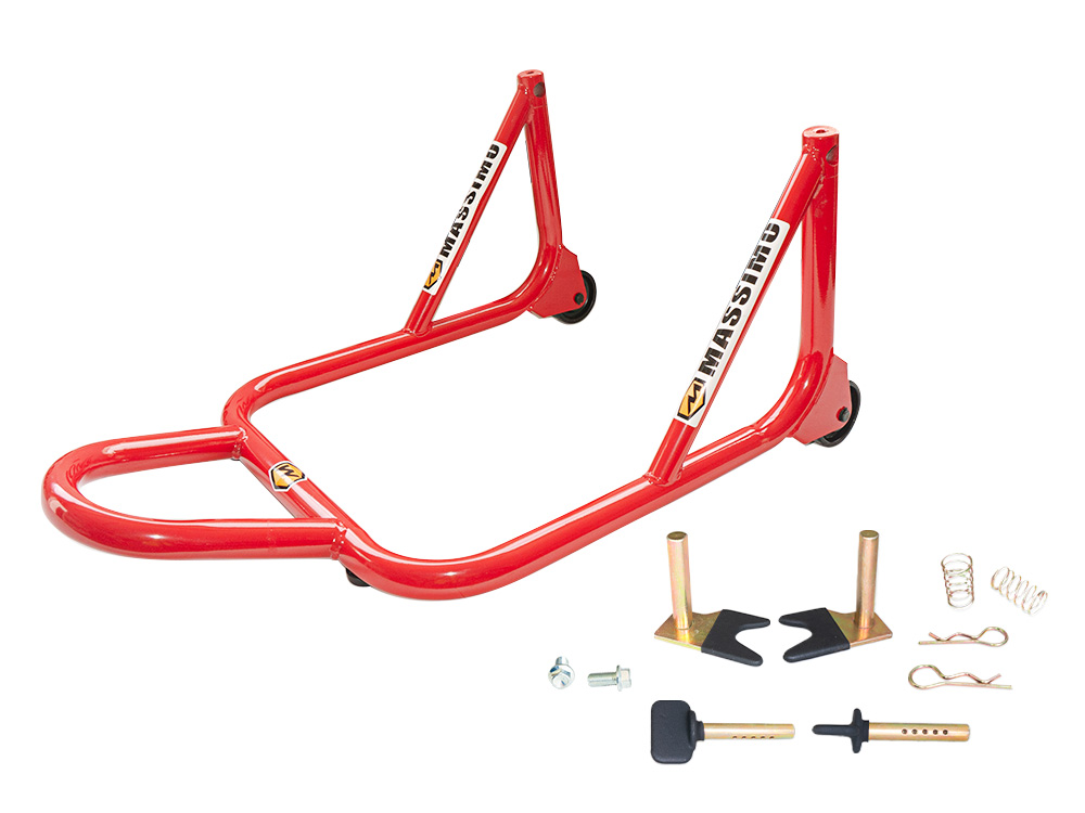 CABALLETE PARA LEVANTAR RUEDA COLOR ROJO