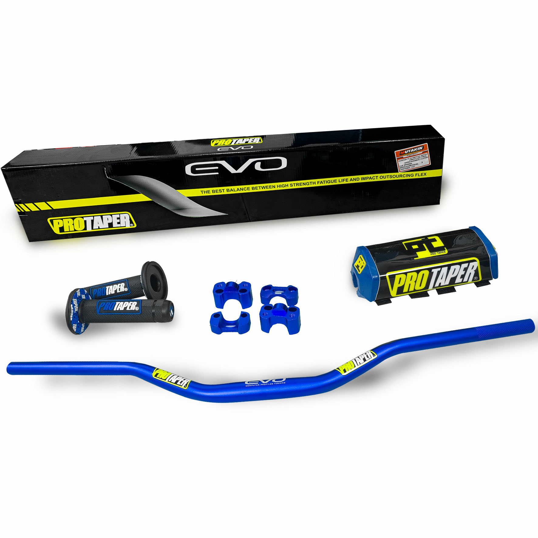 KIT DE TIMON EVO PROT.  AZUL (TIMON,ESPONJA,MANUBRIOS Y ACUTRAK )