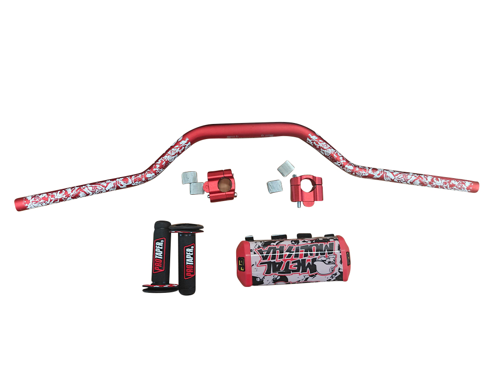 KIT DE TIMON EVO PROT. JASPEADO COMPLETO ROJO (TIMON,ESPONJA,MANUBRIOS Y ACUTRAK )