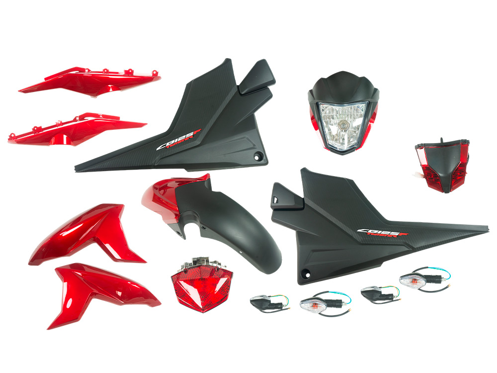 KIT PLASTICO CB125F TWISTER ROJO