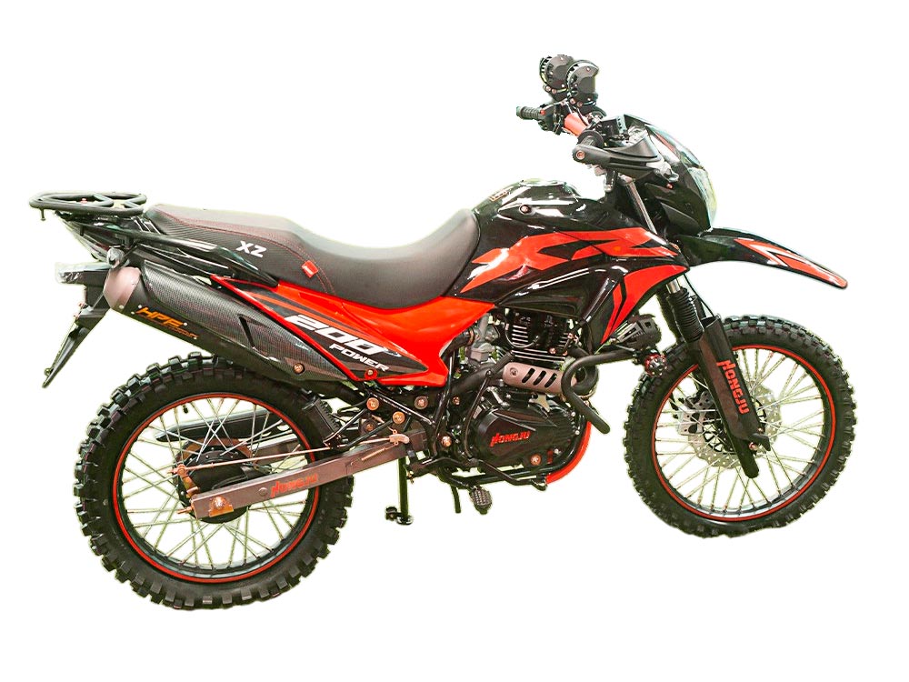 MOTOCICLETA HONGJU 200 POWER ROJO/NEGRO