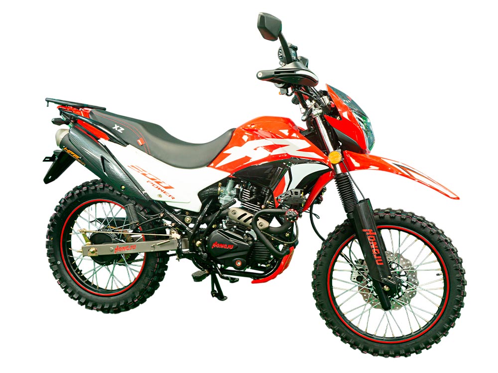 MOTOCICLETA HONGJU 200 POWER ROJO/BLANCO