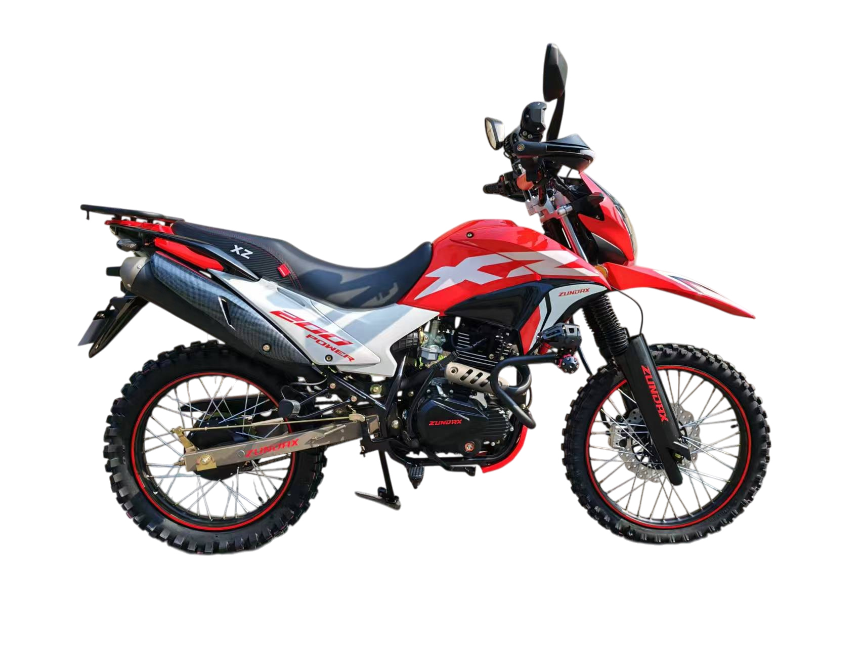 MOTOCICLETA HONGJU 200 POWER ROJO/BLANCO