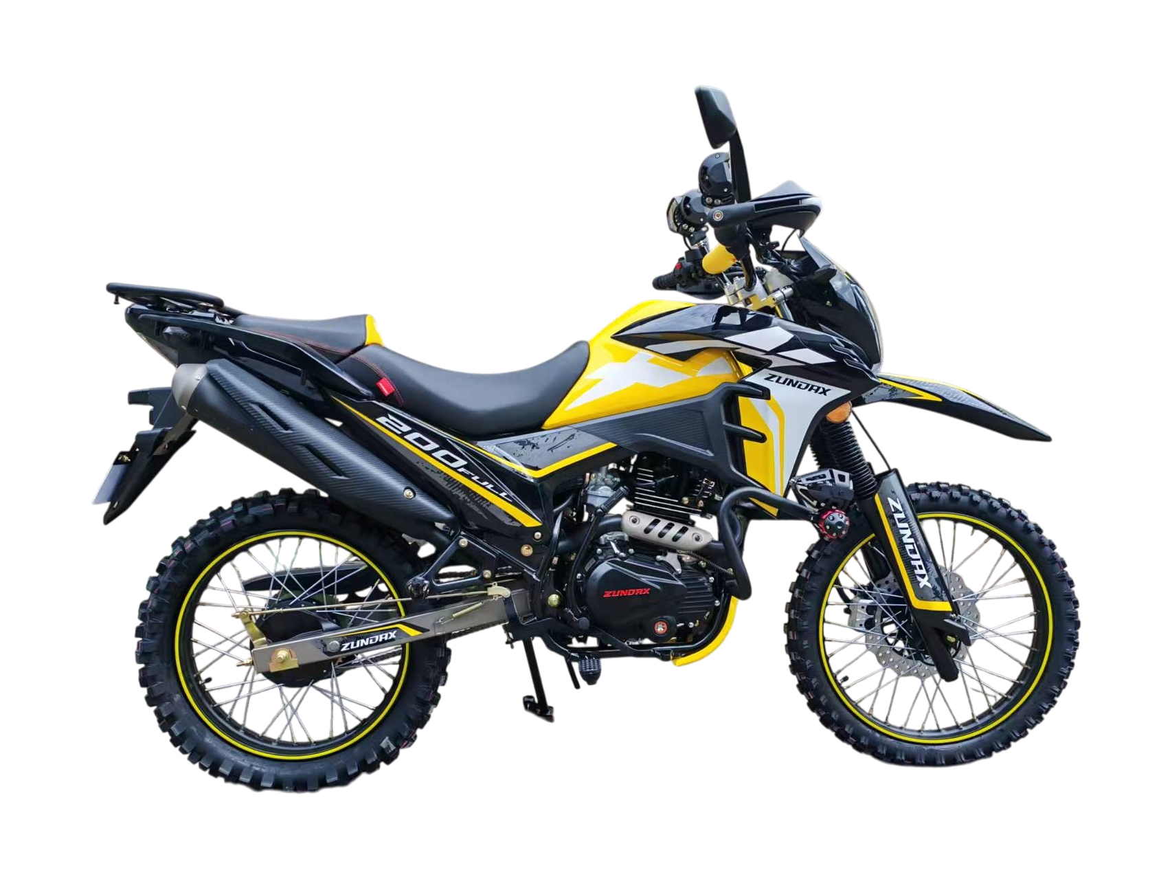 MOTOCICLETA HONGJU 200 FULL AMARILLO/NEGRO