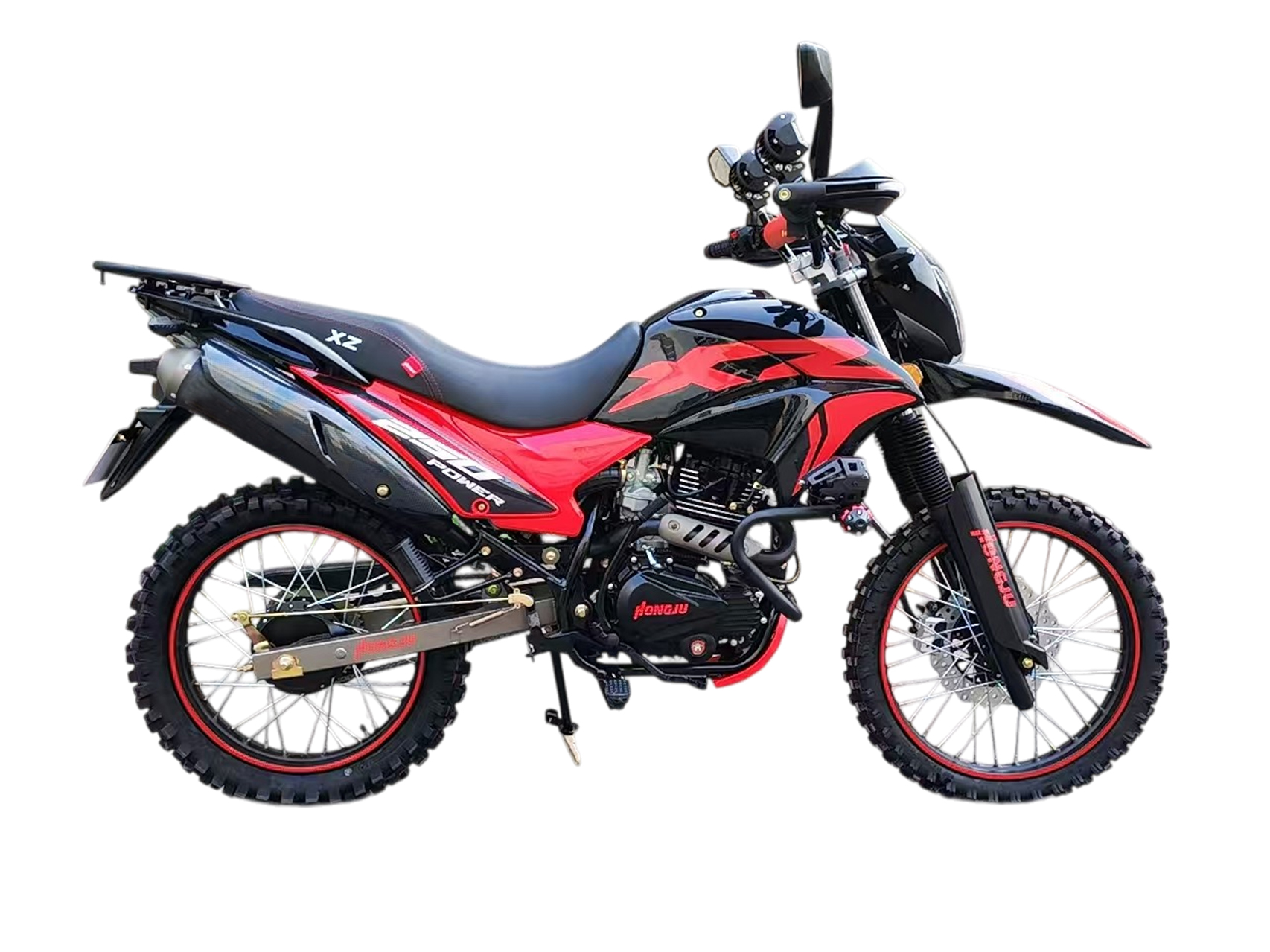 MOTOCICLETA HONGJU 250 POWER ROJO/NEGRO