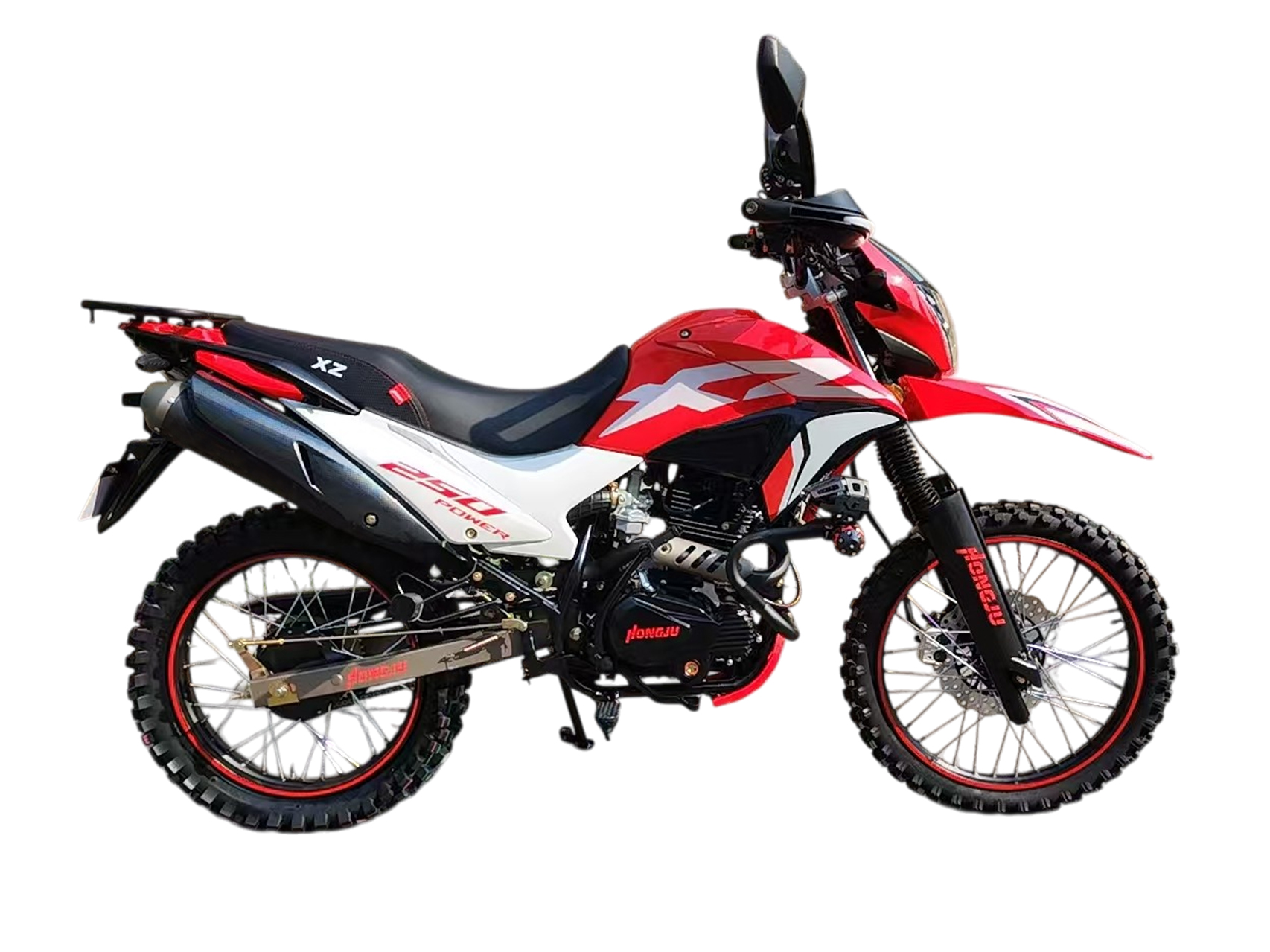 MOTOCICLETA HONGJU 250 POWER ROJO/BLANCO