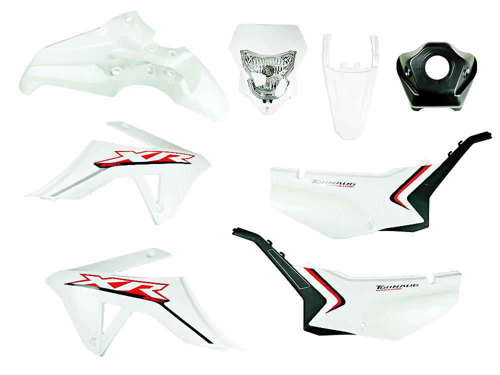 KIT PLASTICO BLANCO COMPATIBLE CON XR250