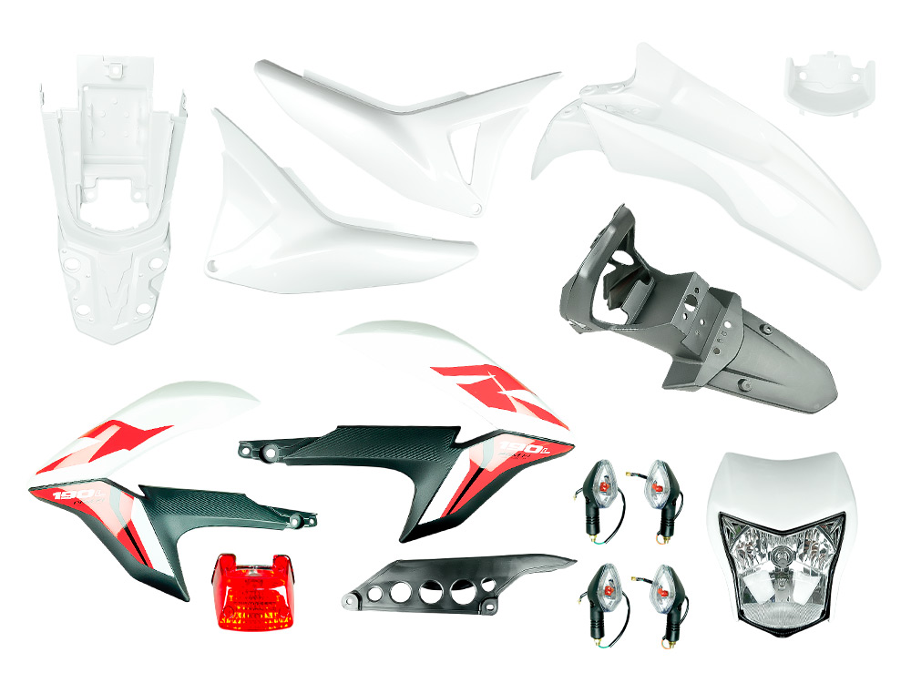 KIT PLASTICO XR190 BLANCO